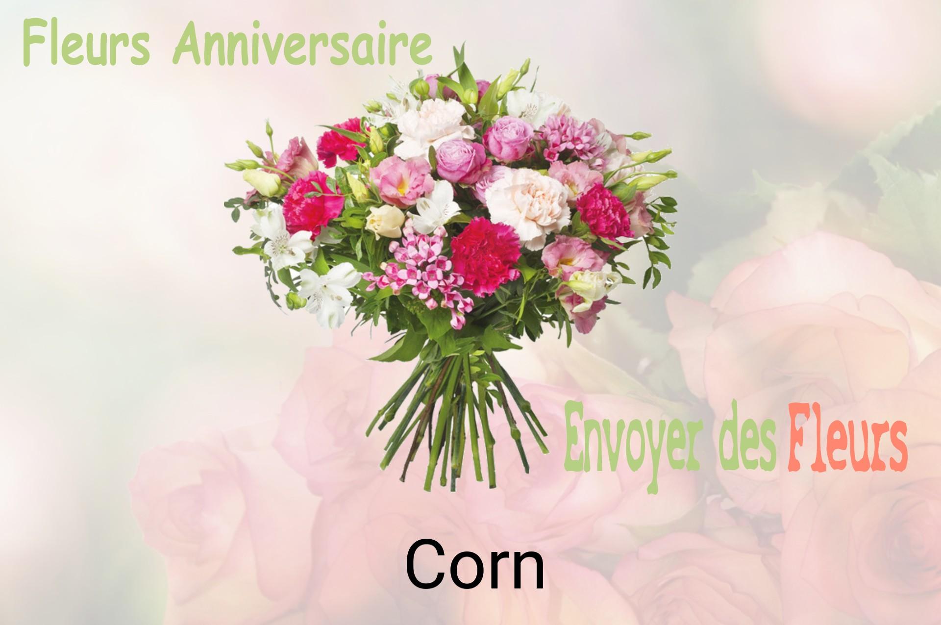 Bouquet de fleurs d’anniversaire livré à Corn