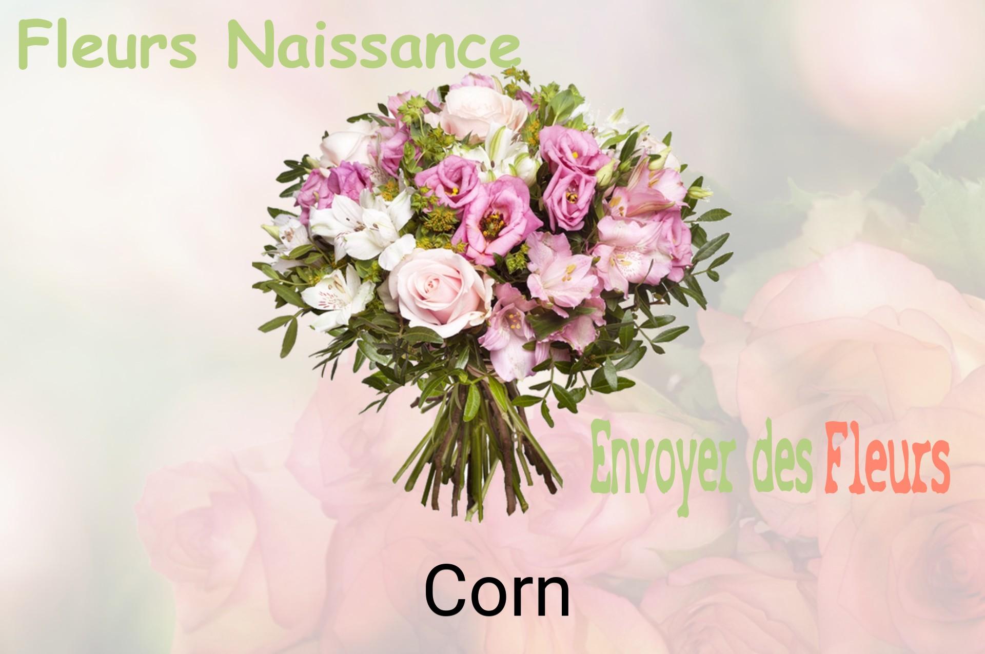 Bouquet de fleurs de naissance livré à Corn
